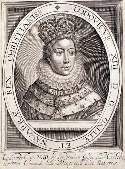 Retrato de Luís XIII, jovem. de French School