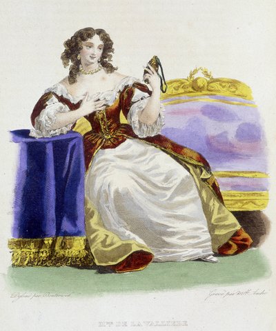 Retrato de Louise Françoise de la Valliére (1644 - 1710). de French School
