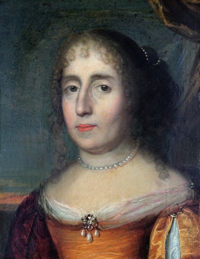 Retrato de Madame de Scudery (1607-1701) de French School
