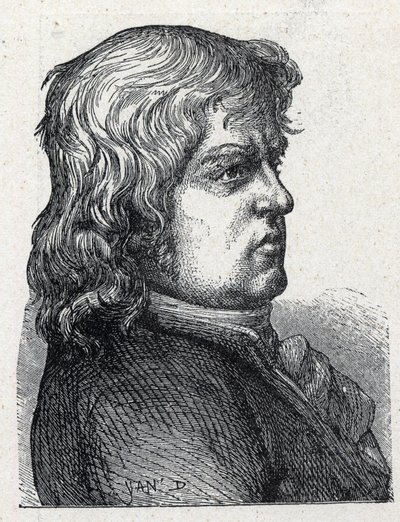 Retrato de Marc Guillaume Alexis Vadier (1736 -1828), político revolucionário francês. Gravura de 1889. Coleção privada. de French School