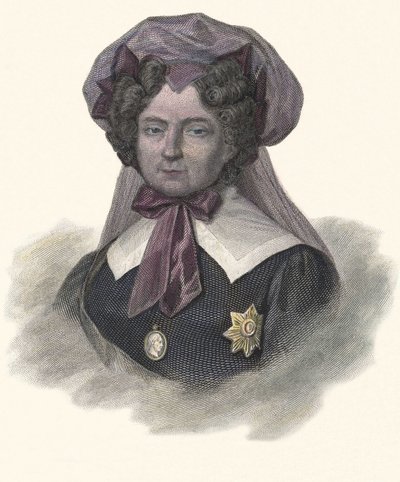 Retrato de Maria Federovna, Princesa de Wurtimberg (1759-1828), Imperadora da Rússia. em "Retratos de Homens Úteis". de French School
