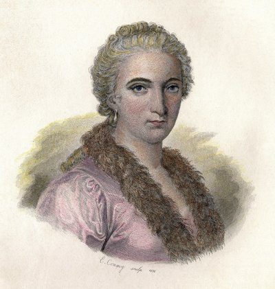Retrato de Maria Gaetena Agnesi de French School