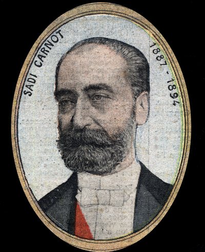 Retrato de Marie Francois Sadi Carnot (1837-1894), Presidente da República Francesa. de French School