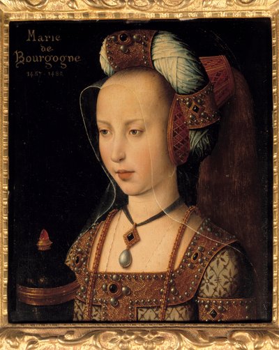 Retrato de Maria de Borgonha (1457-1482), Duquesa e Condessa de Borgonha de French School