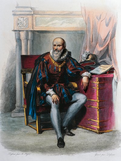 Retrato de Maximilien De Bethune, Duque de Sully de French School