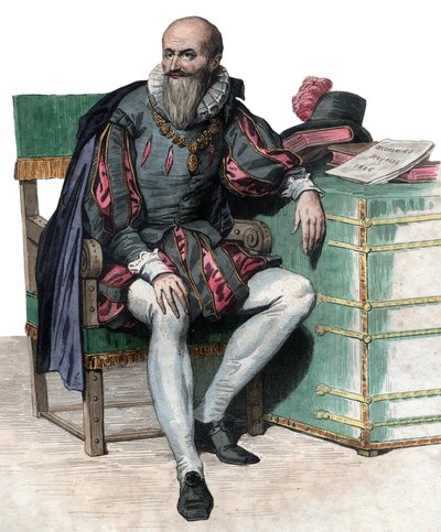 Retrato de Maximilien de Bethune, Duque de Sully (1559-1641), soldado e ministro francês. de French School