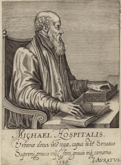Retrato de Michel de l&39;Hospital de French School