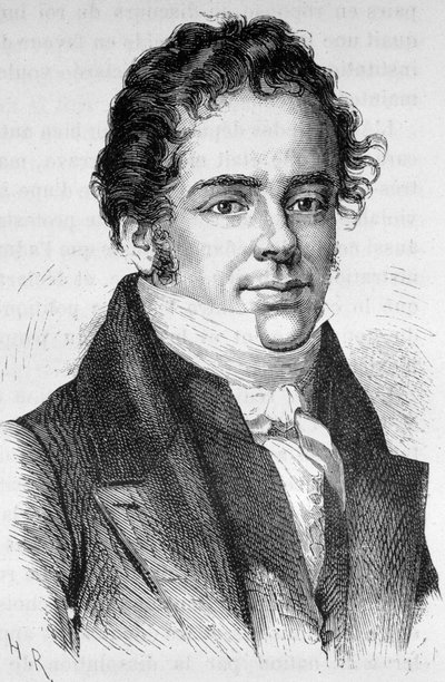 Retrato de Montbel, político francês (1787 - 1861) - em "L