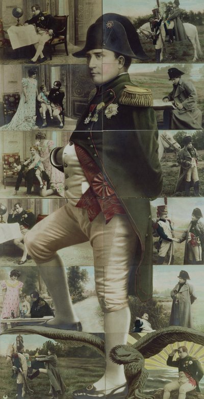 Retrato de Napoleão Bonaparte (1769-1821) e cenas de sua vida, do século 19 ao 20 (foto colorida) de French School