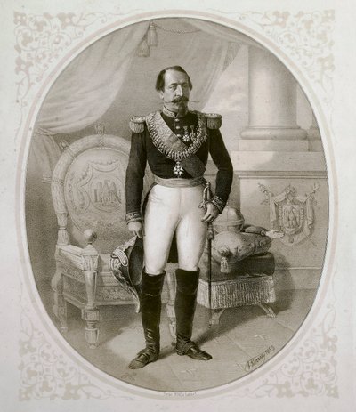 Retrato de Napoleão III (1808 - 1873) de French School