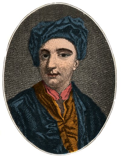 Retrato de Nicholas Rowe (1674 -1718), dramaturgo inglês, poeta e escritor diverso. de French School