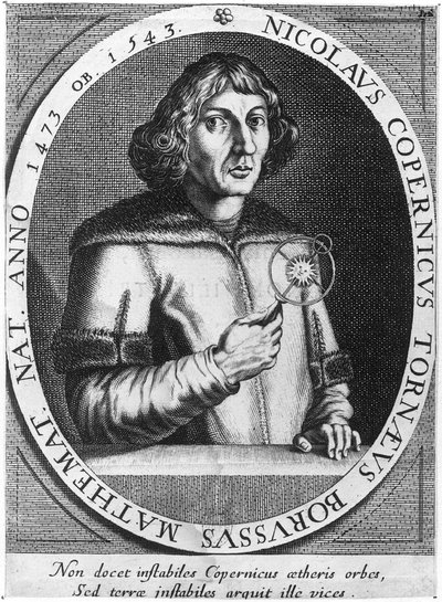 Retrato de Nicolau Copérnico (1473-1543) de French School