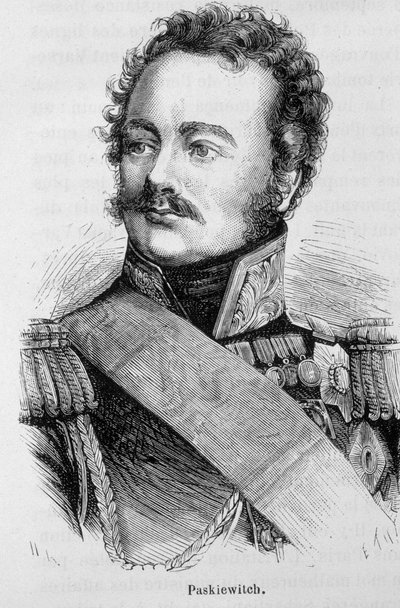 Retrato de Paskiewitch (ou Paskeevich), Marechal russo (1782 - 1856) - em "L