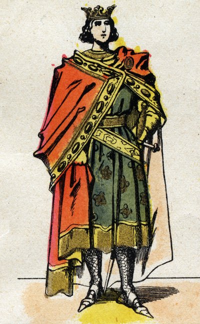 Retrato de Filipe V, o Longo (1294 - 1322), Rei de França. de French School