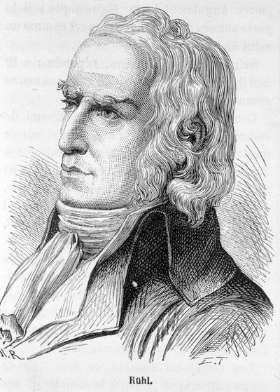 Retrato de Philippe Jacques Ruhl (1737-1795), político francês - em "L