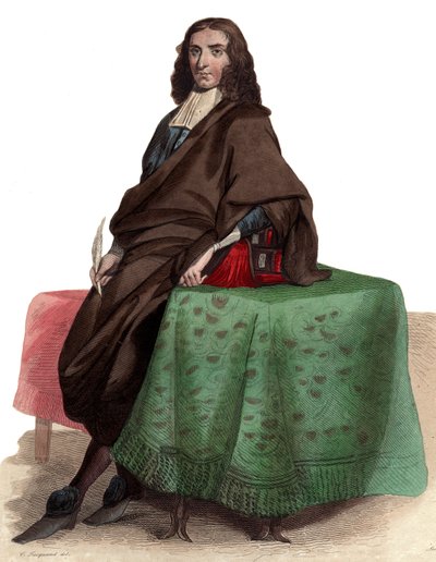 Retrato de Pierre Bayle (1647-1706), filósofo e escritor francês. de French School