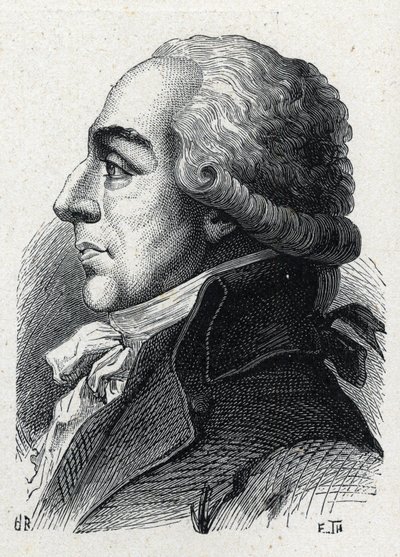 Retrato de Pierre Louis Roederer (1754-1835) advogado e político francês. Gravura de 1889. Coleção privada. de French School