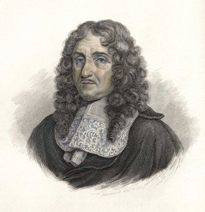Retrato de Pierre Paul de Riquet (1604-1680), engenheiro francês. em "Portraits des Hommes Useful" (Retratos dos Homens Úteis) de French School