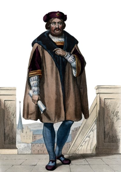 Retrato de Pierre de Ronsard (1524-1585), poeta francês. de French School