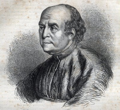 Retrato do Papa Nicolau V (1398-1455) Gravação em "História dos Papas" (...) Crimes da Rainha Rei e Imperadores ao longo dos séculos" por Maurice Lachatre de French School