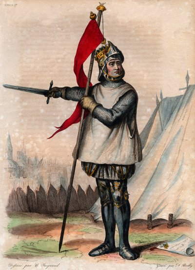 Retrato de Robert de Hauteville conhecido como Guiscard (1015-1085), Duque da Apúlia e da Calábria. de French School