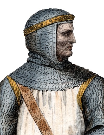 Retrato de Rollo (Robert I) (860-c.927-933), líder viking e duque da Normandia. de French School