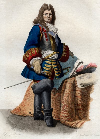 Retrato de Sebastien o Prestre, Marquês de Vauban (1633-1707), marechal da França. de French School