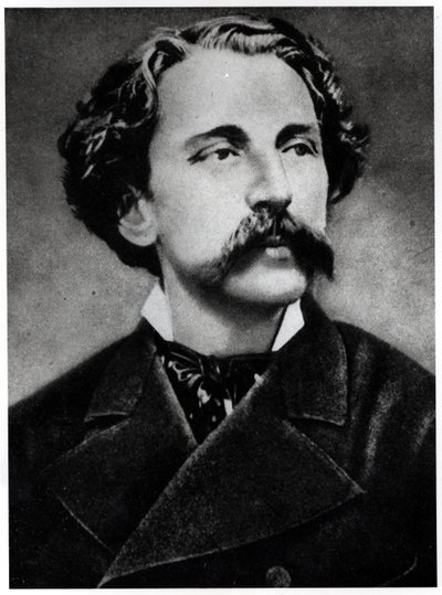 Retrato de Stephane Mallarme (1842-98), c.1873 de French School