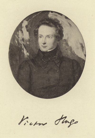 Retrato de victor hugo de French School