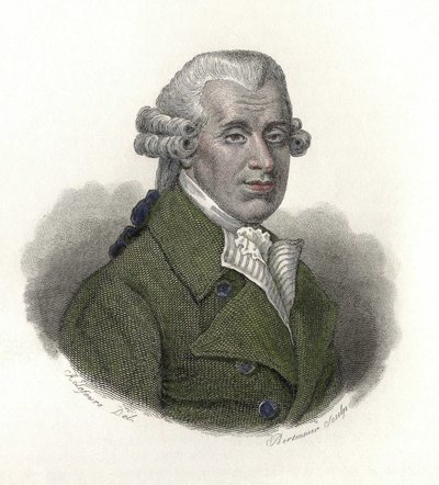 Retrato de William Hawes (1736-1808), médico inglês. Em "Retratos de Homens Úteis". de French School