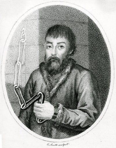 Retrato, de, yemelyan, Pugachev, 18º século de French School