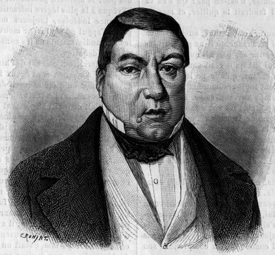 Retrato do comediante Moessard. Gravura na ilustre revista "La jeunesse". de French School