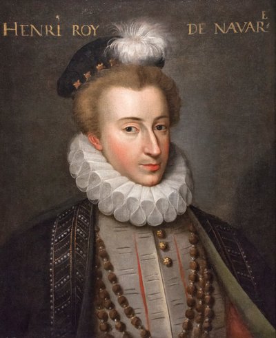 Retrato do rei de Navarra (Henrique IV,1553) (óleo sobre tela) de French School