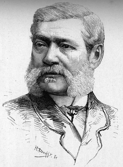 Retrato do gravador em madeira, Conde Colonna Cesari (1825-1887). de French School