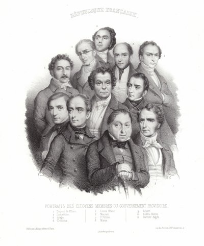 Retratos de Membros Cidadãos do Governo Provisório de French School