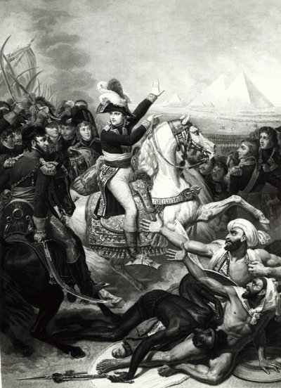 Retrato de Napoleão como o herói conquistador no Egito de French School