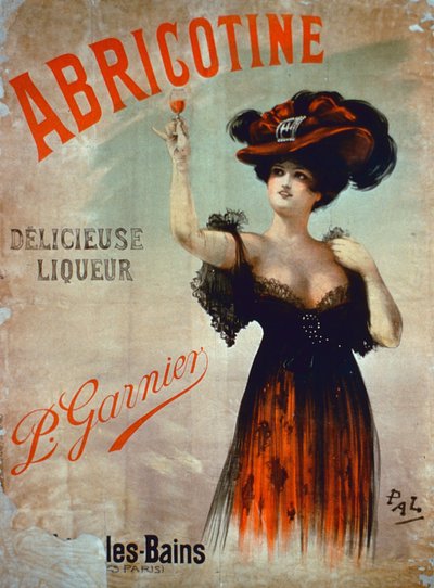 Poster publicidade Abricotine, feita por P. Garnier, Paris de French School