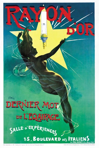 Poster anúncio Rayon dOr iluminação de French School