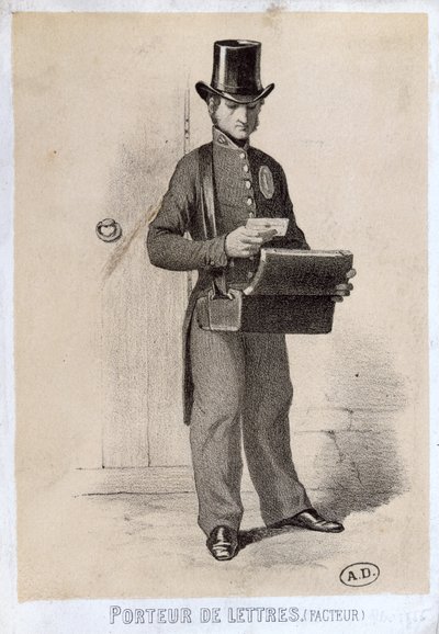 Carteiro, c.1865 de French School
