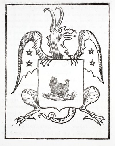 Galinha Negra, frontispício, O Dragão Vermelho de French School