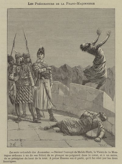 Precursores da Maçonaria: os Assassinos (gravura) de French School