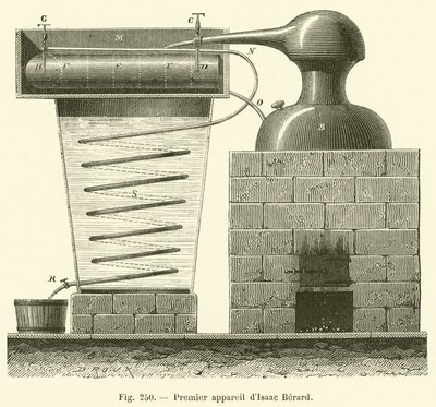 A primeira câmera de Isaac Berard (gravura) de French School