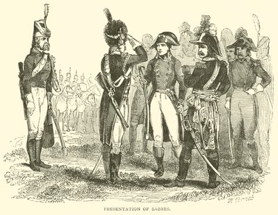 Apresentação dos Sabres (gravura) de French School