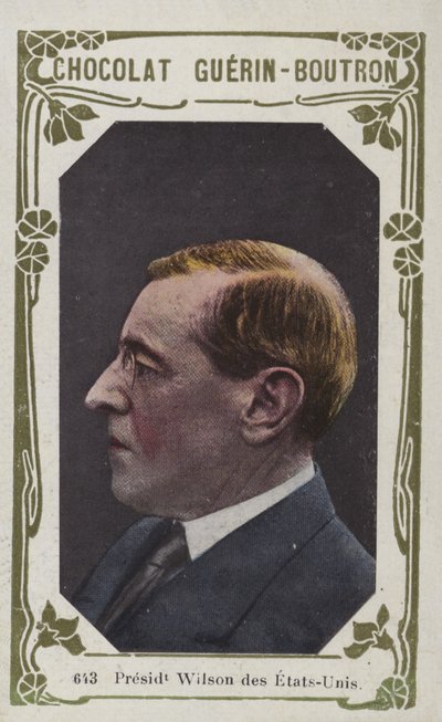 Presidente Wilson dos Estados Unidos (foto colorida) de French School