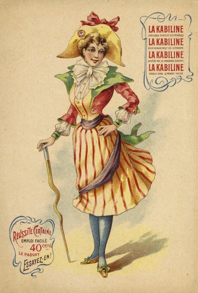 Linda garota francesa em roupa colorida de French School