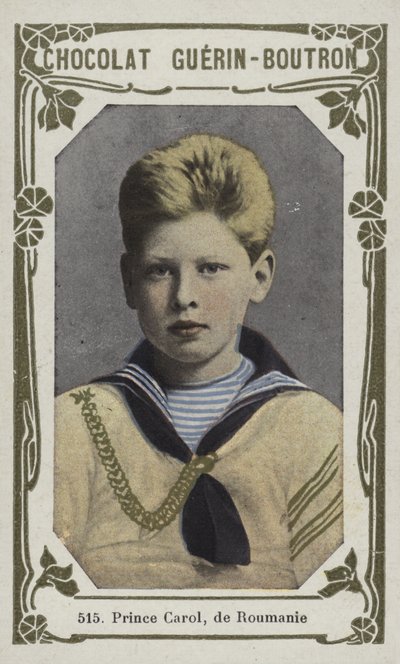 Príncipe Carol, da Romênia (foto colorida) de French School