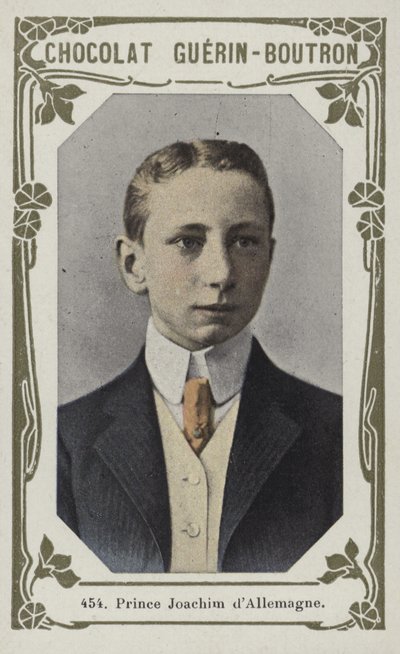 Príncipe Joachim dAllemagne (foto colorida) de French School