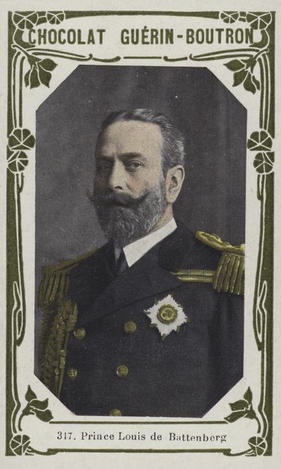 Príncipe Louis de Battenberg (foto colorida) de French School