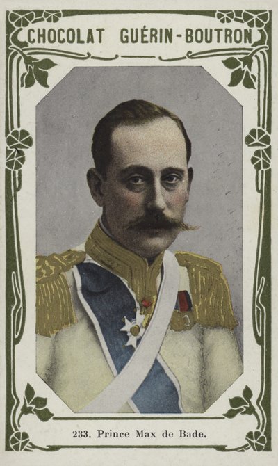 Príncipe Max de Bade (foto colorida) de French School