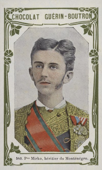 Príncipe Mirko, heritier du Montenegro (foto colorida) de French School